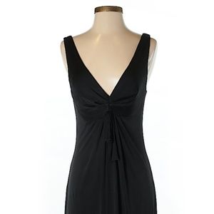 Black silky  BCBGMaxAzria dress with ruched detail